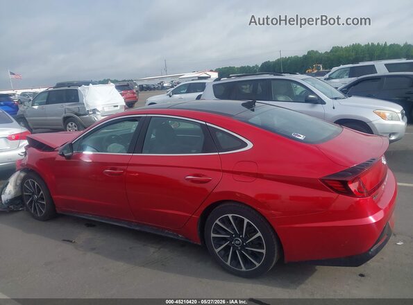 5NPEJ4J25LH043203 2020 HYUNDAI SONOTA Red Vista interior de 360 grados