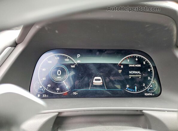 5NPEJ4J27LH011935 2020 HYUNDAI SONATA Charcoal ხელსაწყოთა პანელის ხედი
