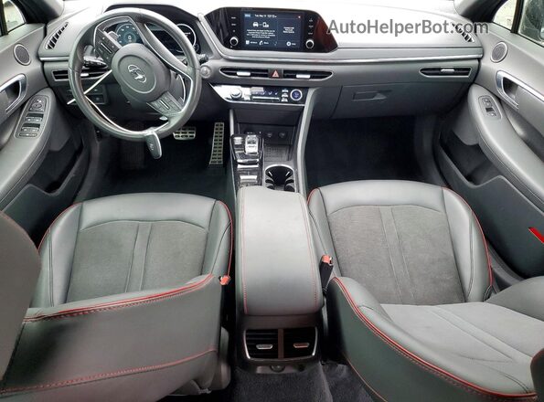 5NPEJ4J27LH011935 2020 HYUNDAI SONATA Charcoal წინა პანელის ხედი