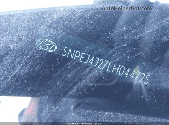 5NPEJ4J27LH044725 2020 HYUNDAI SONATA Silver Engine compartment view