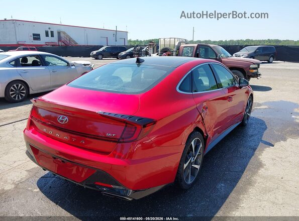 5NPEJ4J27NH140650 2022 HYUNDAI SONATA Red Trasero derecho