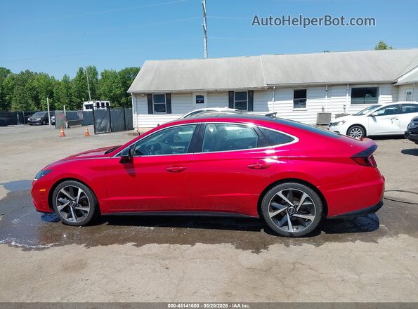 5NPEJ4J27NH140650 2022 HYUNDAI SONATA Red Vista interior de 360 grados