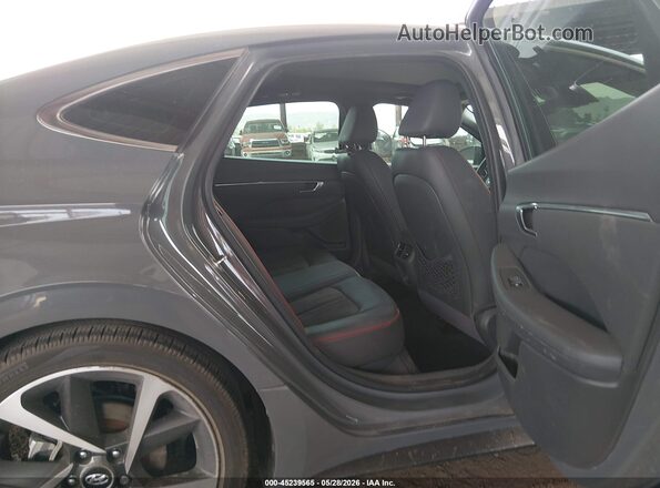 5NPEJ4J2XMH081205 2021 HYUNDAI SONATA Gray VIN կոդի պիտակի տեսք