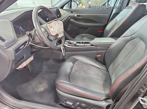5NPEJ4J2XNH135636 2022 HYUNDAI SONATA Серый Вид салона спереди