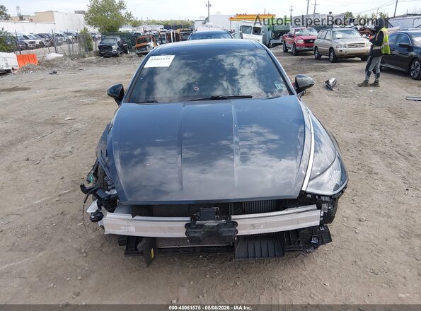 5NPEK4JC0MH108269 2021 HYUNDAI SONATA Gray Вид щитка приладів