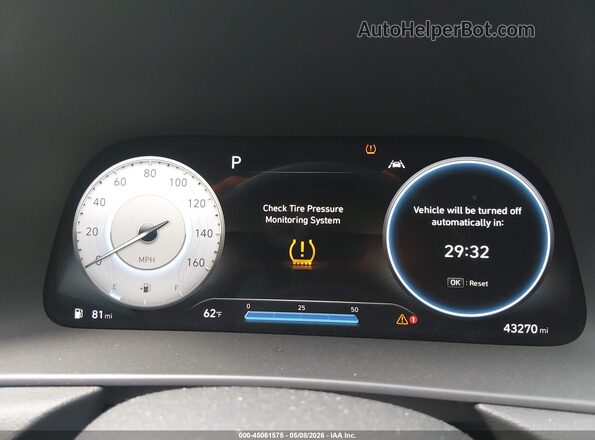 5NPEK4JC0MH108269 2021 HYUNDAI SONATA Gray Вид задніх сидінь