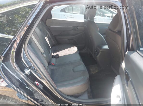 5NPEK4JC9NH142406 2022 HYUNDAI SONATA Black Widok naklejki z numerem VIN