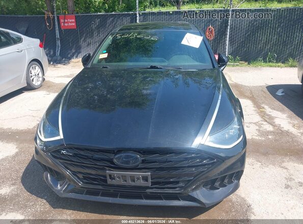 5NPEK4JC9NH142406 2022 HYUNDAI SONATA Black Widok zestawu wskaźników