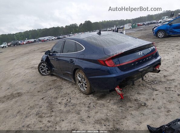 5NPEL4JA1MH080588 2021 HYUNDAI SONATA Синий Задняя левая четверть