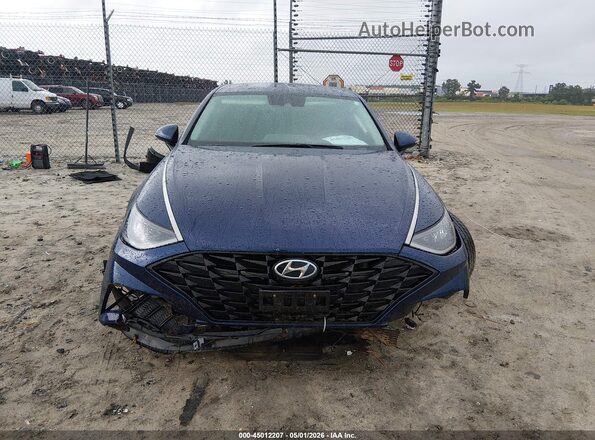 5NPEL4JA1MH080588 2021 HYUNDAI SONATA Синий Вид задней части салона