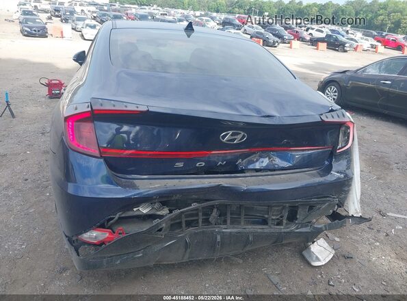 5NPEL4JA6MH128246 2021 HYUNDAI SONATA Blue Widok z przodu