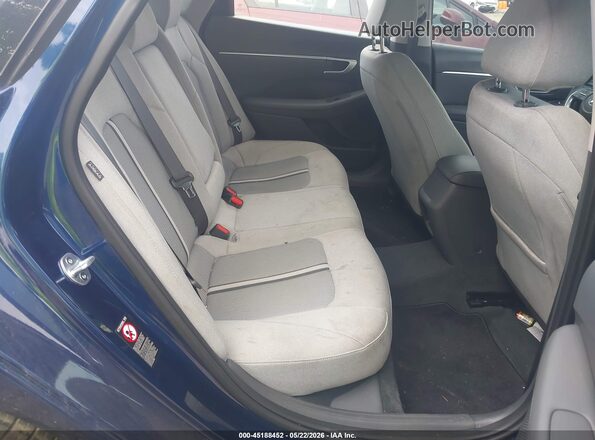 5NPEL4JA6MH128246 2021 HYUNDAI SONATA Blue Widok naklejki z numerem VIN