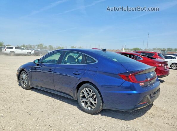 5NPEL4JA8MH066655 2021 HYUNDAI SONATA Blue Հետևի ձախ