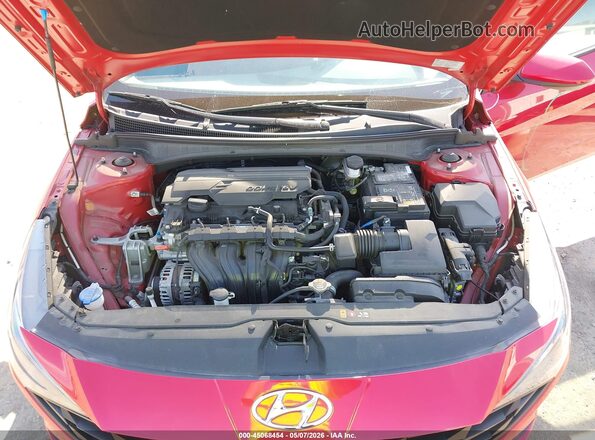 5NPLL4AG0MH014819 2021 HYUNDAI ELANTRA Red Widok z tyłu