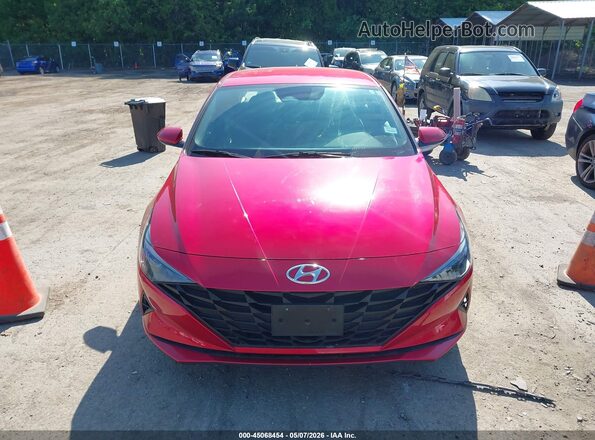 5NPLL4AG0MH014819 2021 HYUNDAI ELANTRA Red Widok zestawu wskaźników