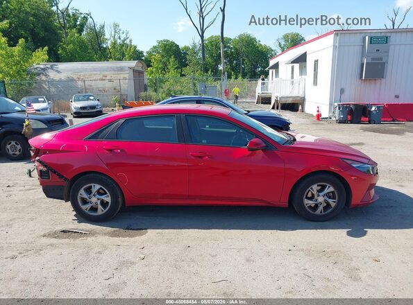 5NPLL4AG0MH014819 2021 HYUNDAI ELANTRA Red Widok wnętrza z tyłu