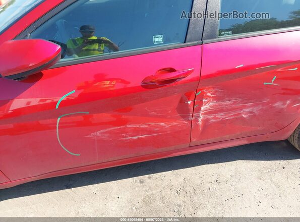 5NPLL4AG0MH014819 2021 HYUNDAI ELANTRA Red 