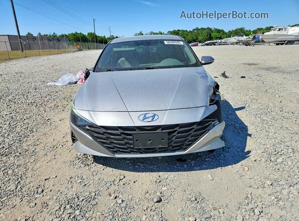 5NPLL4AG4MH012507 2021 HYUNDAI ELANTRA Silver Front view