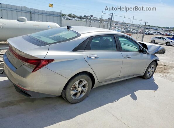 5NPLL4AG4MH045975 2021 HYUNDAI ELANTRA Серебряный Задняя правая четверть