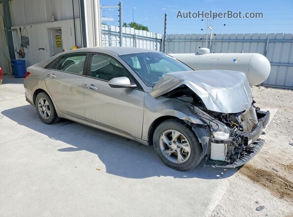 5NPLL4AG4MH045975 2021 HYUNDAI ELANTRA Серебряный Передняя правая четверть