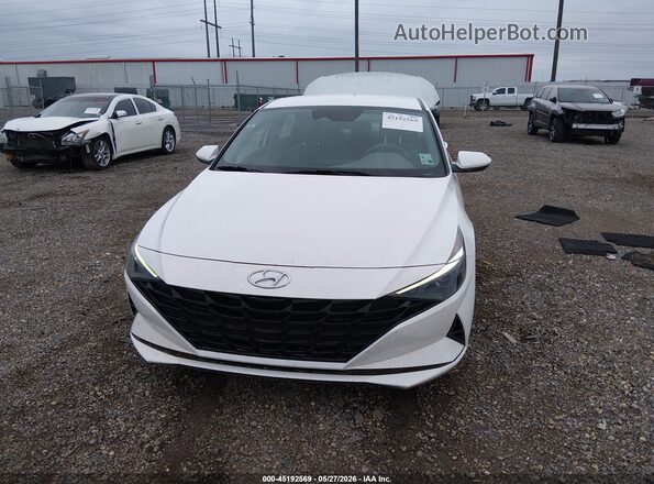 5NPLL4AG4PH110490 2023 HYUNDAI ELANTRA White Widok zestawu wskaźników