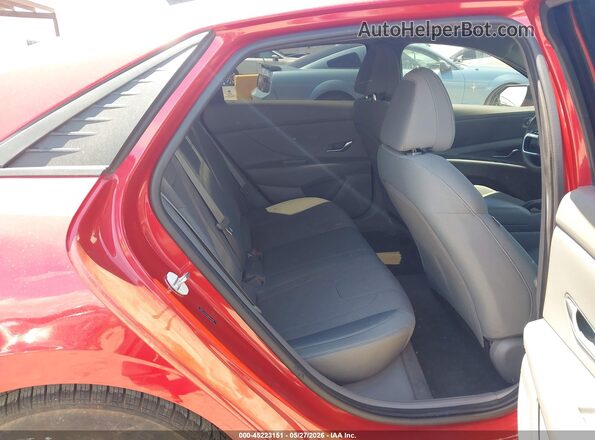 5NPLL4AG5MH049484 2021 HYUNDAI ELANTRA Red Вид наклейки з VIN-кодом
