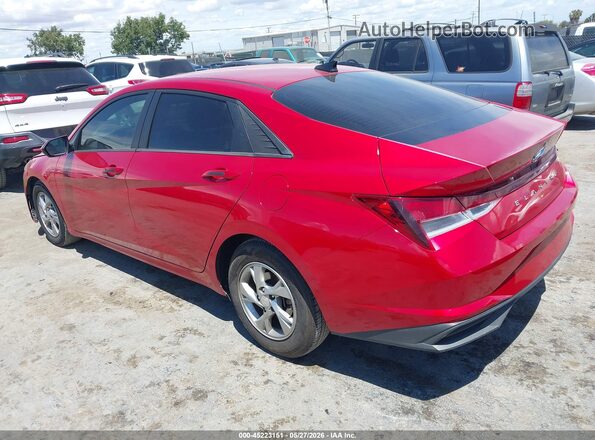 5NPLL4AG5MH049484 2021 HYUNDAI ELANTRA Red Задня ліва чверть