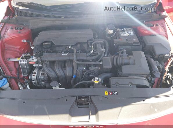 5NPLL4AG5MH049484 2021 HYUNDAI ELANTRA Red Вид ззаду