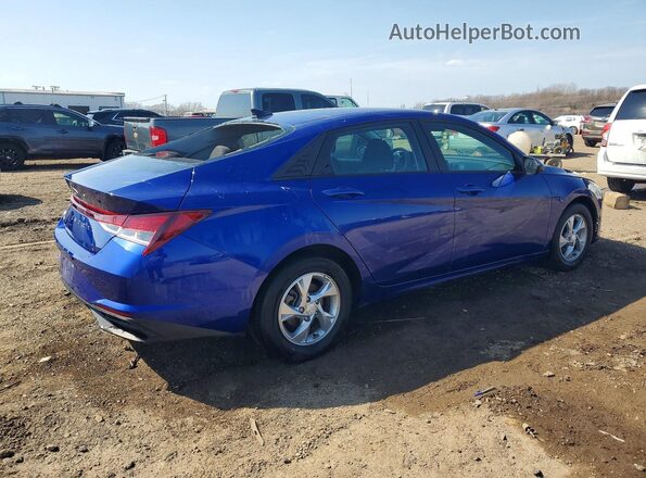 5NPLL4AG8MH015054 2021 HYUNDAI ELANTRA Blue Tył prawy