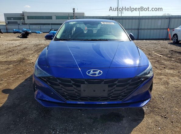 5NPLL4AG8MH015054 2021 HYUNDAI ELANTRA Blue Widok z przodu