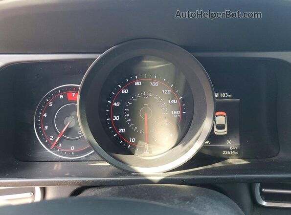 5NPLL4AG8MH015054 2021 HYUNDAI ELANTRA Blue Widok zestawu wskaźników