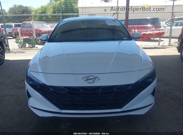 5NPLL4AGXMH011099 2021 HYUNDAI ELANTRA White Սարքավորումների վահանակի տեսք