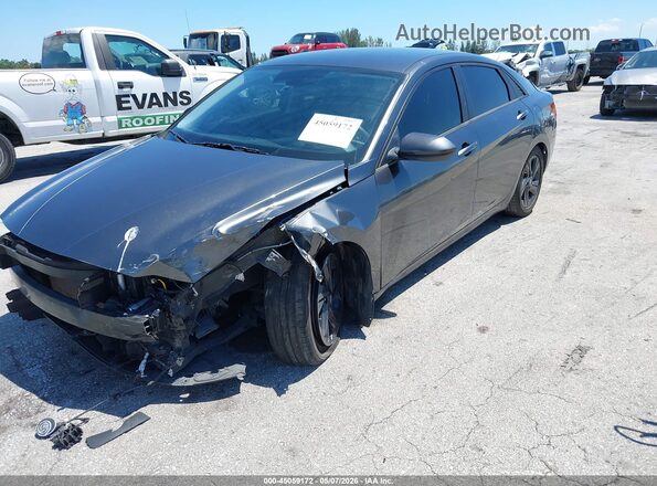 5NPLM4AG0MH002103 2021 HYUNDAI ELANTRA Серый Вид спереди