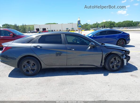 5NPLM4AG0MH002103 2021 HYUNDAI ELANTRA Серый Вид задней части салона