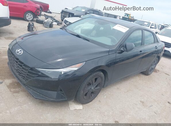 5NPLM4AG0MH025753 2021 HYUNDAI ELANTRA Black Vista tres cuartos delantera izquierda