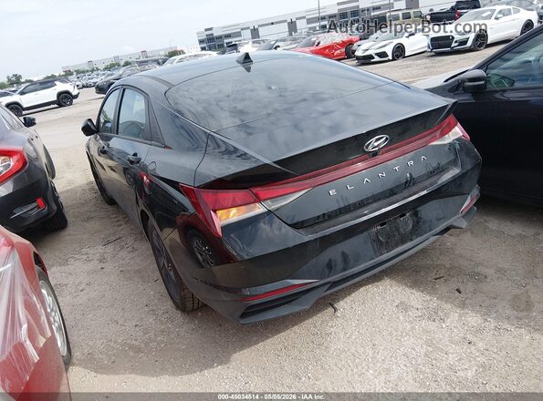 5NPLM4AG0MH025753 2021 HYUNDAI ELANTRA Black Trasero izquierdo