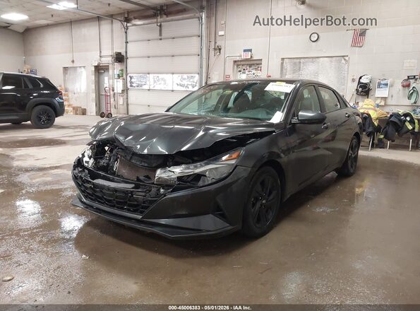 5NPLM4AG1MH009495 2021 HYUNDAI ELANTRA Gray Передня ліва чверть