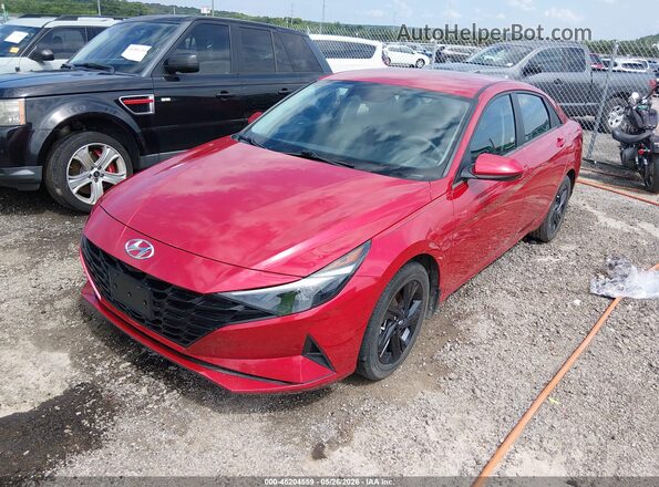 5NPLM4AG1NH066989 2022 HYUNDAI ELANTRA Красный Передняя левая четверть