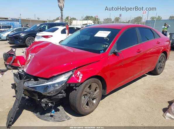 5NPLM4AG2NH084594 2022 HYUNDAI ELANTRA Red Przód lewy