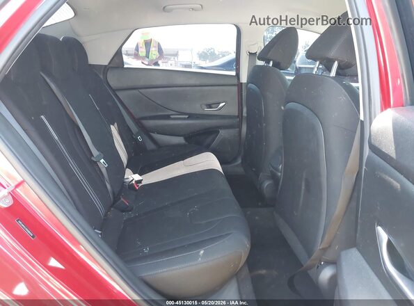5NPLM4AG2NH084594 2022 HYUNDAI ELANTRA Red Widok naklejki z numerem VIN