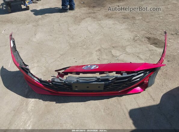 5NPLM4AG2NH084594 2022 HYUNDAI ELANTRA Red Widok zestawu wskaźników
