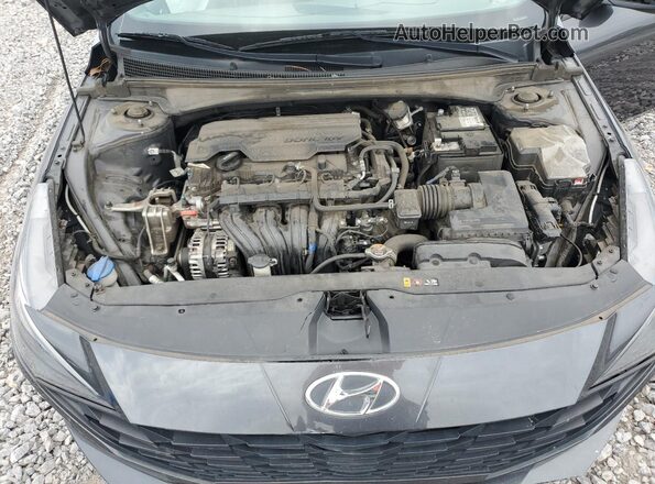 5NPLM4AG3NH078741 2022 HYUNDAI ELANTRA Gray Rear interior view