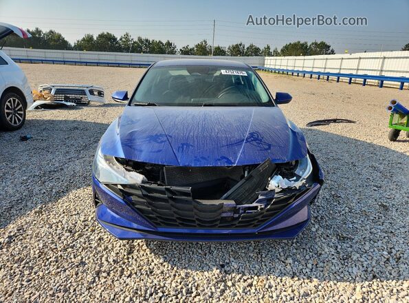 5NPLM4AG4MH024976 2021 HYUNDAI ELANTRA Blue წინა ხედი