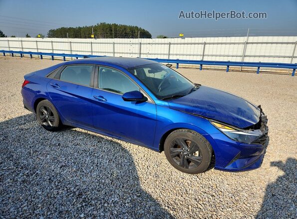 5NPLM4AG4MH024976 2021 HYUNDAI ELANTRA Blue წინა მარჯვენა