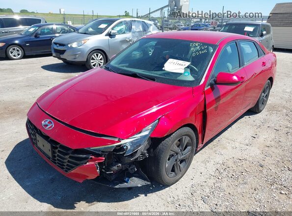 5NPLM4AG4MH045505 2021 HYUNDAI ELANTRA Red Front left