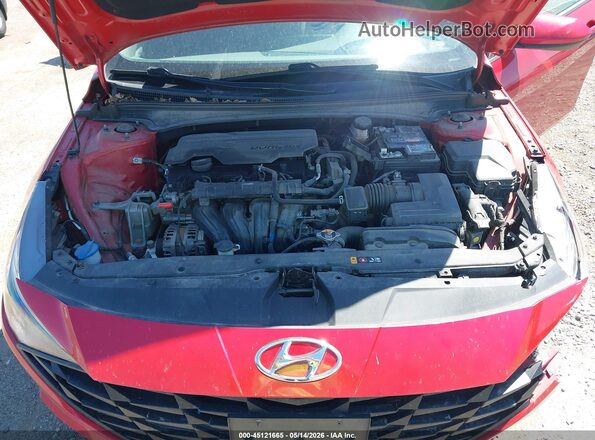 5NPLM4AG4MH045505 2021 HYUNDAI ELANTRA Red Rear view