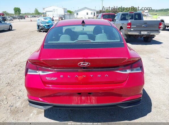 5NPLM4AG4MH045505 2021 HYUNDAI ELANTRA Red 