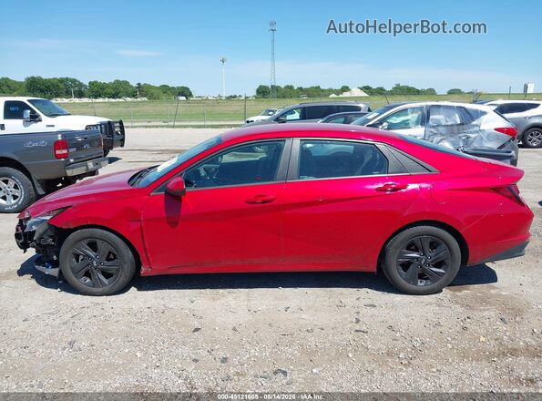5NPLM4AG4MH045505 2021 HYUNDAI ELANTRA Red 