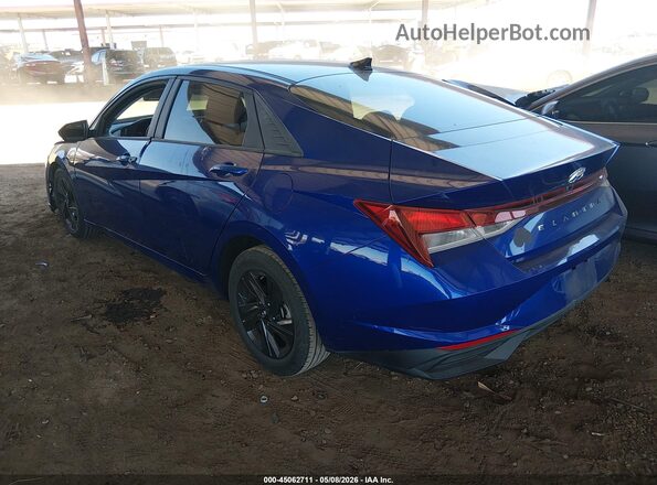 5NPLM4AG5MH047764 2021 HYUNDAI ELANTRA Blue Հետևի ձախ