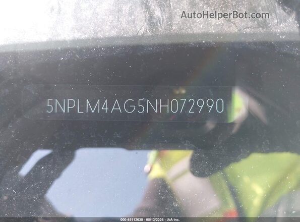 5NPLM4AG5NH072990 2022 HYUNDAI ELANTRA White 